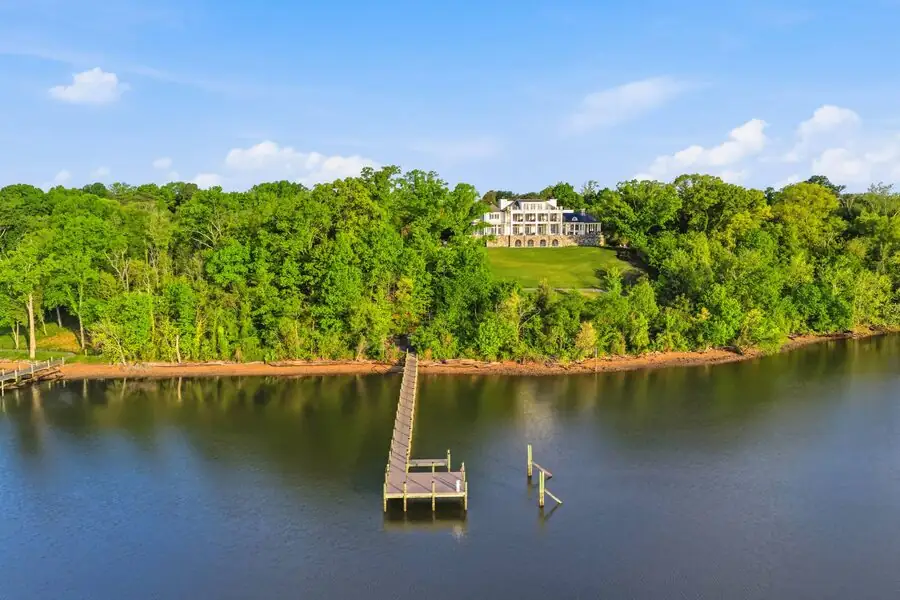 View from the river — dock and waterline