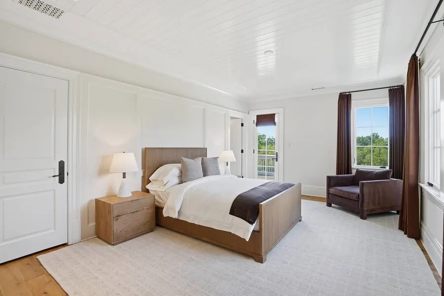 Guest bedroom with sitting chair